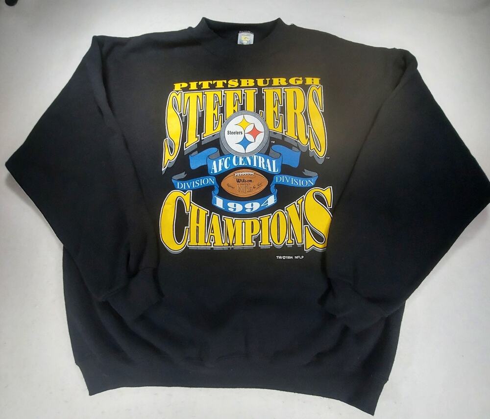 Vintage 90s 1993 Pittsburgh Steelers Football AFC Champions XL Sweatshirt USA
